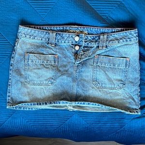 American Eagle Denim Skirt with Button Fly